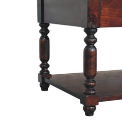 Artisan Furniture Turned Legs Cherry Console Table