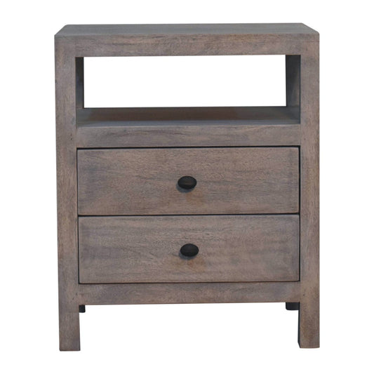 Artisan Furniture Acid Wash 2 Drawer Open Bedside