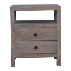 Artisan Furniture Acid Wash 2 Drawer Open Bedside