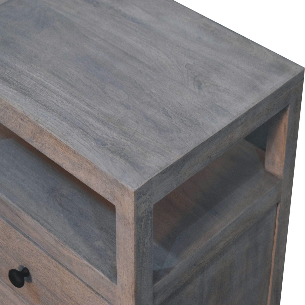 Artisan Furniture Acid Wash 2 Drawer Open Bedside