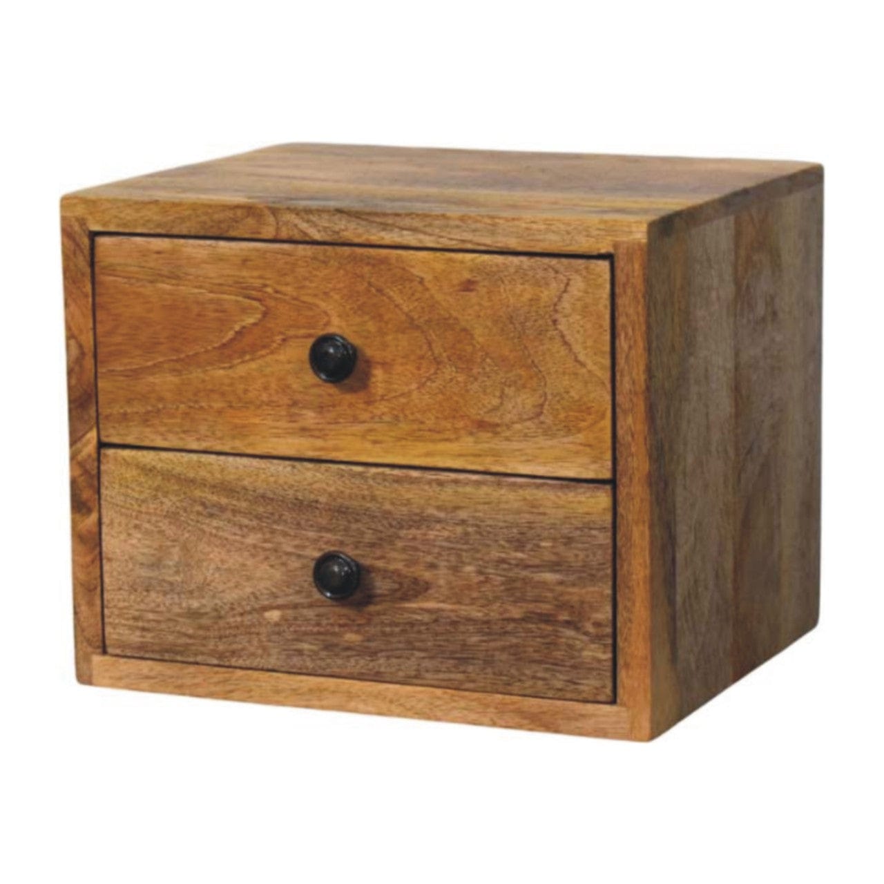 Artisan Furniture Solis 2-Drawer Oak-ish Wall Mounted Nightstand