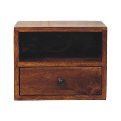 Artisan Furniture Solis 1-Drawer Chestnut Wall Mounted Nightstand