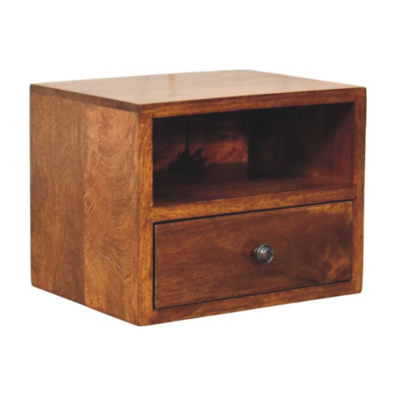 Artisan Furniture Solis 1-Drawer Chestnut Wall Mounted Nightstand