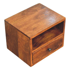 Artisan Furniture Solis 1-Drawer Chestnut Wall Mounted Nightstand