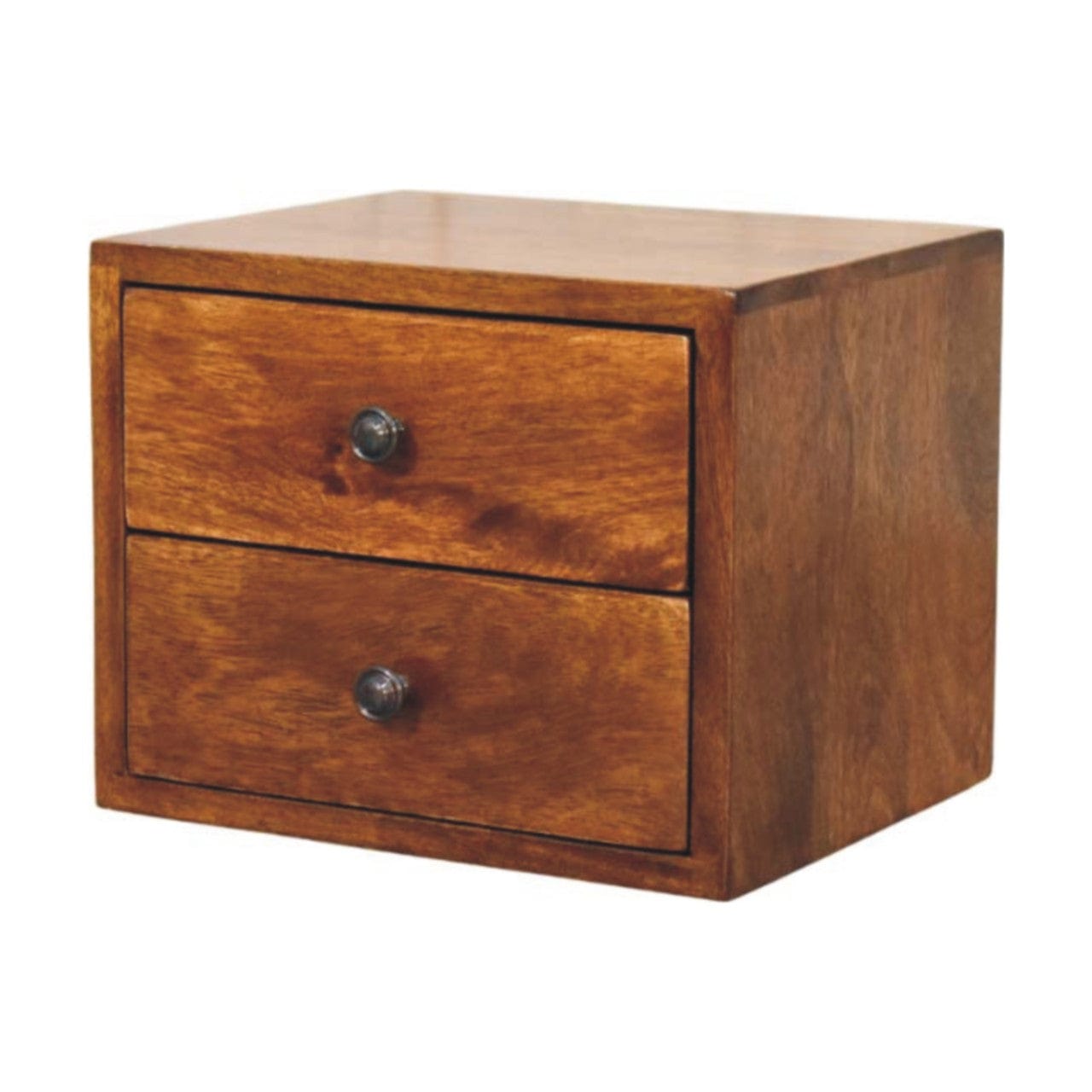 Artisan Furniture Solis 2-Drawer Chestnut Wall Mounted Nightstand