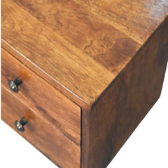 Artisan Furniture Solis 2-Drawer Chestnut Wall Mounted Nightstand