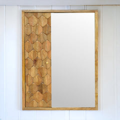 Pineapple Carved Mirror Cabinet