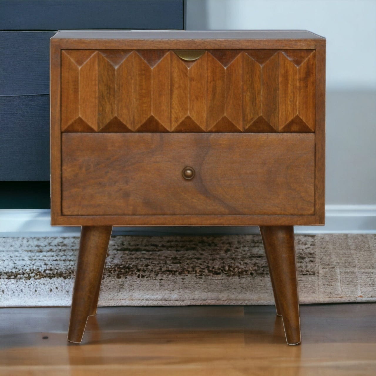 Chestnut Prism Bedside - Artisan Furniture