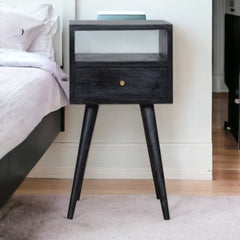 Mini Ash Black Bedside