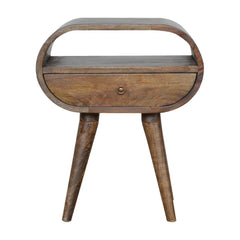 Artisan Furniture Grey Washed Circular nightstand