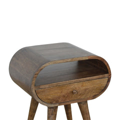 Artisan Furniture Grey Washed Circular nightstand