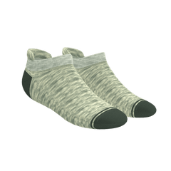 The Illusion | Green Pattern Heel Hammock™ Ankle Socks