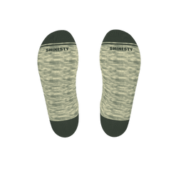 The Illusion | Green Pattern Heel Hammock™ Ankle Socks