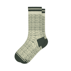 The Illusion | Green Pattern Heel Hammock™ Crew Socks