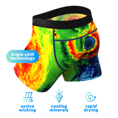 The Insane Hurricane | Hurricane Map paradICE™ Cooling Ball Hammock® Underwear