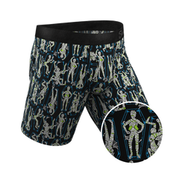 The Inter-Corpse | Halloween Mummies Long Leg Ball Hammock® Pouch Underwear With Fly