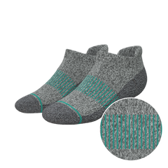 The Intramural Champ | Gray Stay Weird Heel Hammock™ Ankle Socks