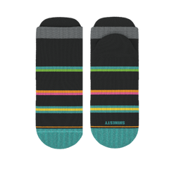 The Island Time | Black Tropical Heel Hammock™ Ankle Socks