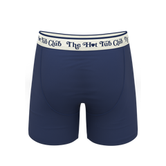 The Jet Set | Hot Tub Club Navy Ball Hammock® Pouch Underwear With Fly