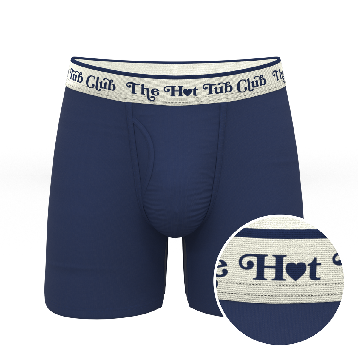 The Jet Set | Hot Tub Club Navy Ball Hammock® Pouch Underwear With Fly