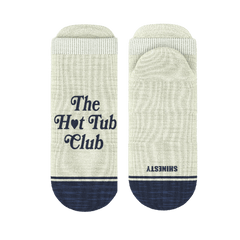 The Jet Set | Hot Tub Club Oatmeal Heel Hammock™ Ankle Socks