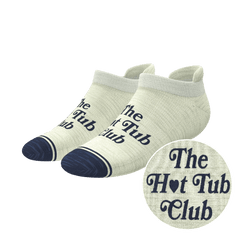 The Jet Set | Hot Tub Club Oatmeal Heel Hammock™ Ankle Socks