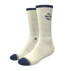 The Jet Set | Hot Tub Club Oatmeal Heel Hammock™ Crew Socks