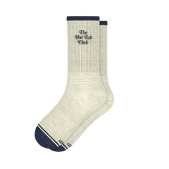 The Jet Set | Hot Tub Club Oatmeal Heel Hammock™ Crew Socks