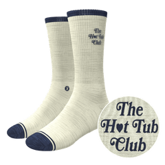 The Jet Set | Hot Tub Club Oatmeal Heel Hammock™ Crew Socks