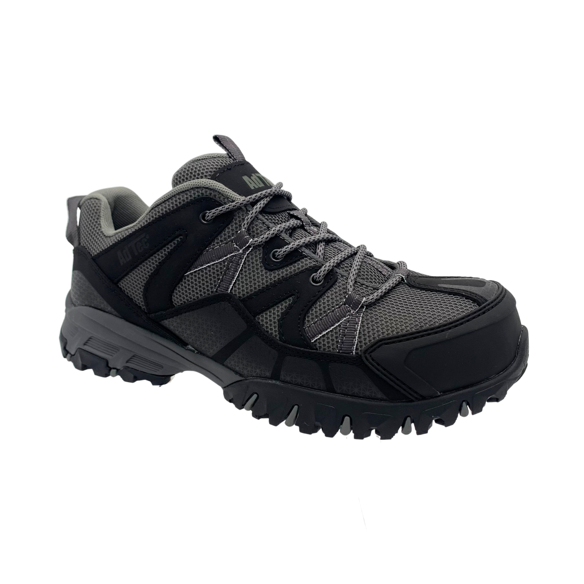 AdTec Men Black/Grey Men 4" Work hiker Cap toe Bk/Gry