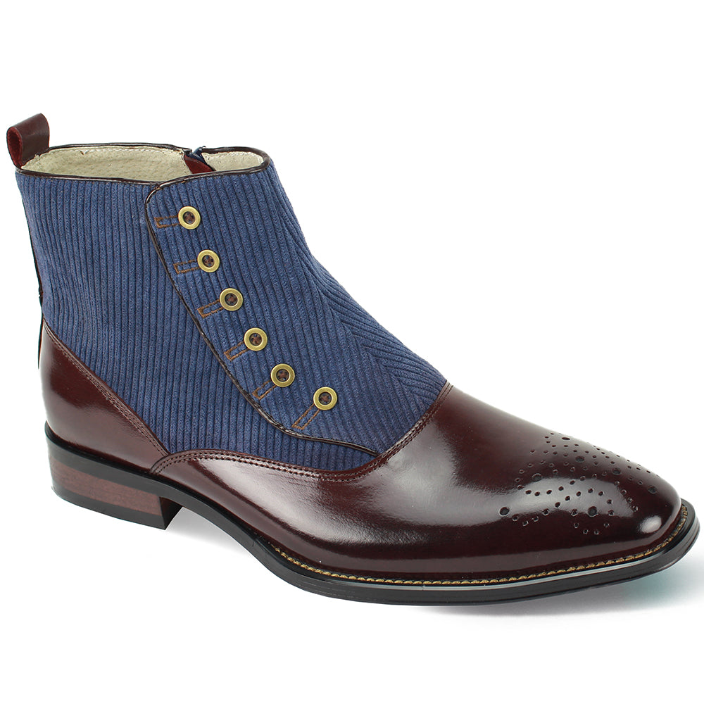 Giovanni Kendrick Burg/Nvy Mens Shoe