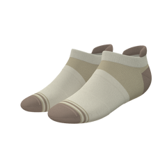 The Khaki | Tan Color Block Heel Hammock™ Ankle Socks