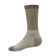 The Khaki | Tan Color Block Heel Hammock™ Crew Socks