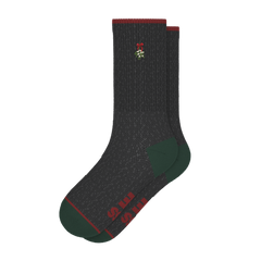 The Kiss Me There | Mistletoe Heel Hammock™ Crew Socks