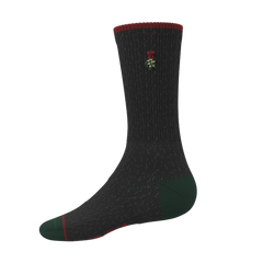 The Kiss Me There | Mistletoe Heel Hammock™ Crew Socks