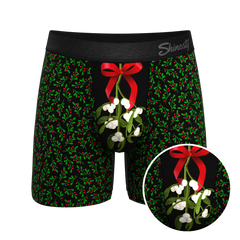 The Kiss Me There | Mistletoe Ball Hammock® Pouch Underwear