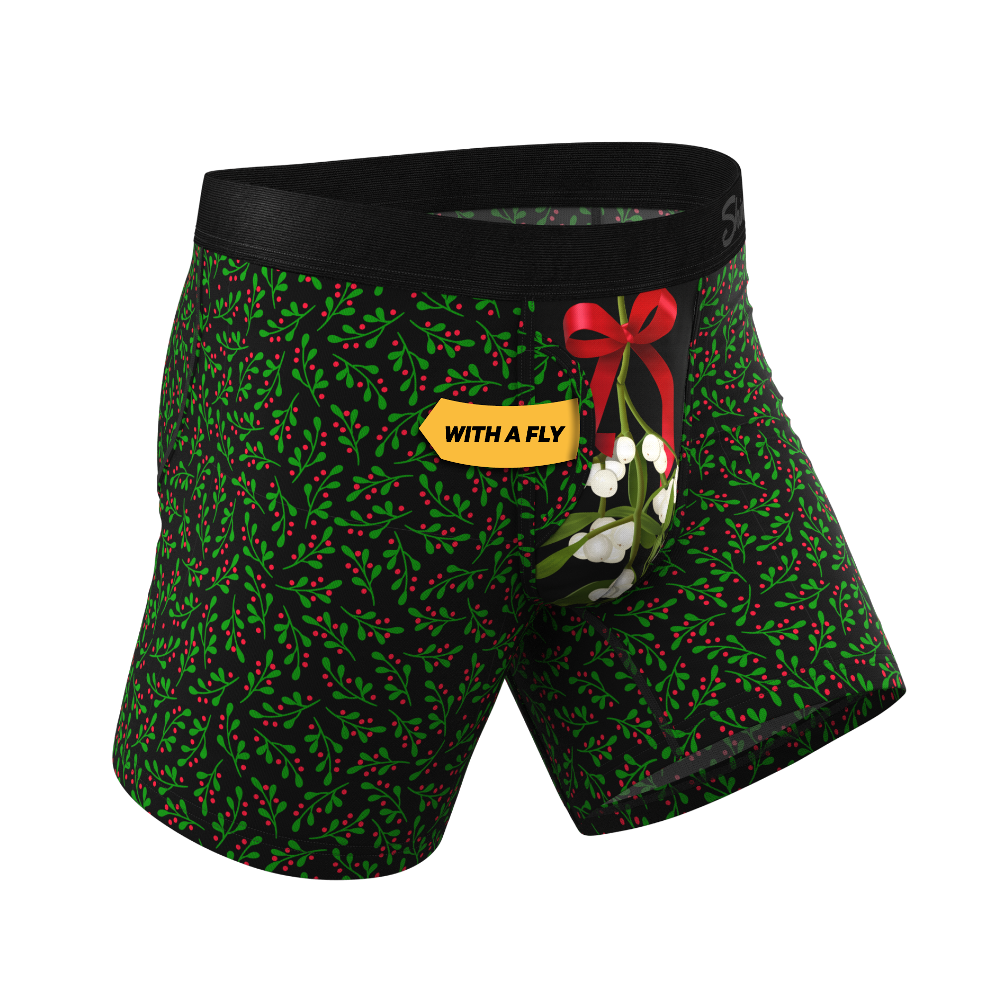 The Kiss Me There | Mistletoe Ball Hammock® Pouch Underwear With Fly