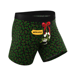 The Kiss Me There | Mistletoe Ball Hammock® Pouch Underwear With Fly