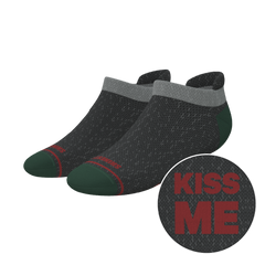 The Kiss Me There | Mistletoe Heel Hammock™ Ankle Socks