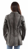 Scully Leather Womens leatherwear vintage grey ladies jacket