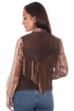 Scully Leather Womens leatherwear chocolate ladies vest