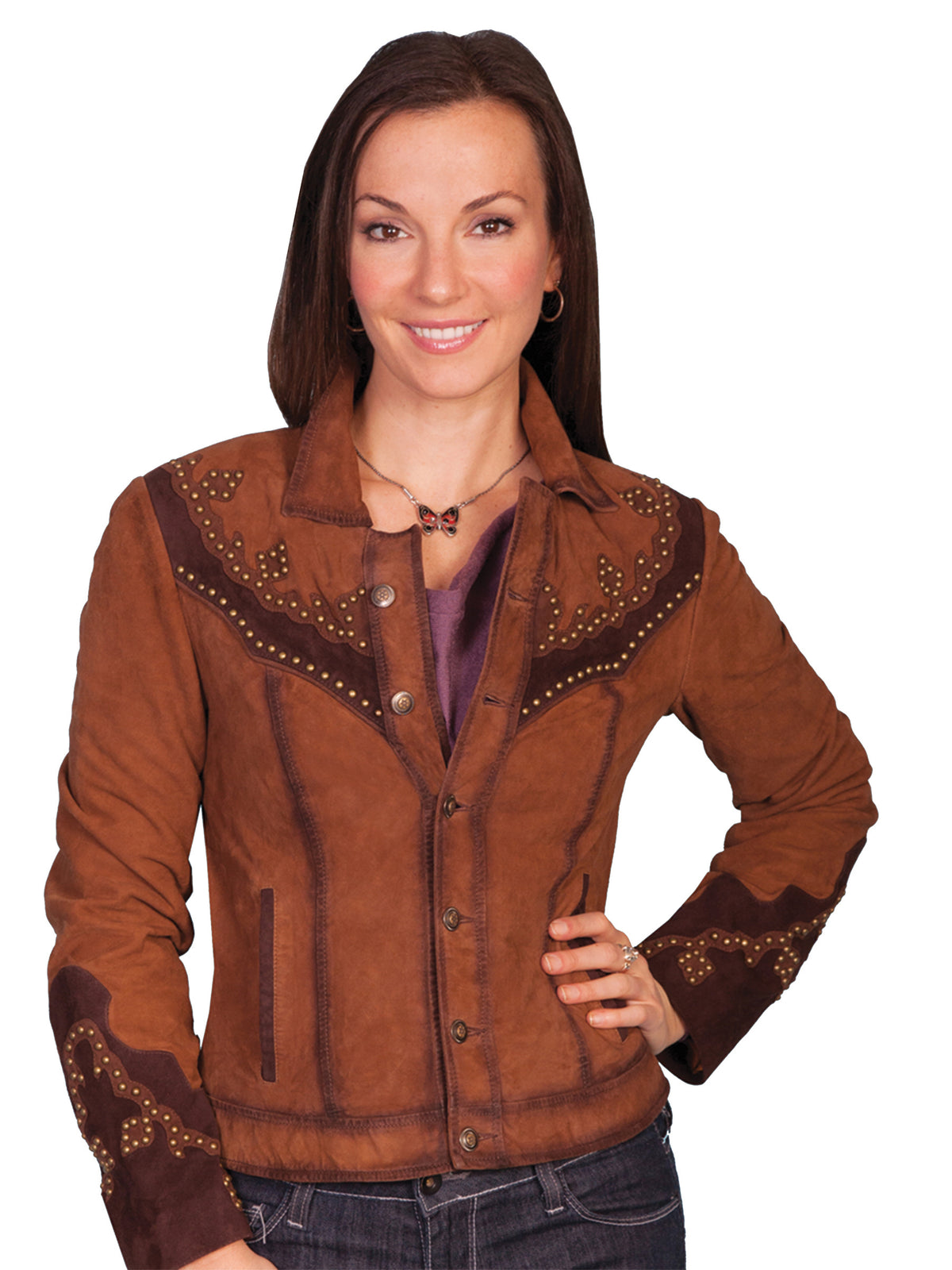 Scully Leather Womens leatherwear brown ladies jacket