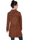 Scully Leather Womens leatherwear cinnamon langley coat