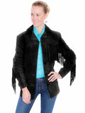 Scully Leather Black Fringe Jacket L74