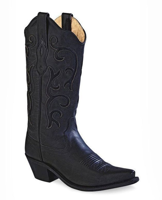 Old West Black Women's Snip Toe Fashion Wear Boots