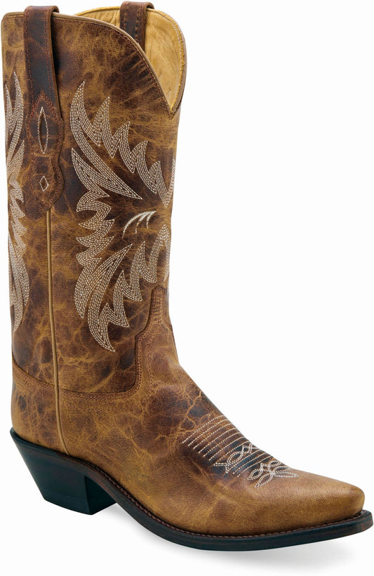 Old West Burnt Tan Women's Fashion Wear Boots - Old West