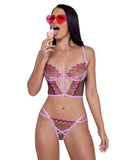 Roma Costume LI598 Strawberry Sherbet 2-Piece  Bustier Short Set