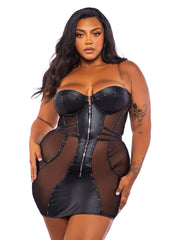 Roma Costume Lust & Leather Dress