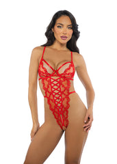 Roma Costume Baroque Heart Crotchless Teddy