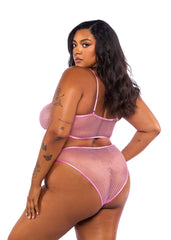 Roma Costume Think Pink Rhinestone Tube 2-Piece Short Set